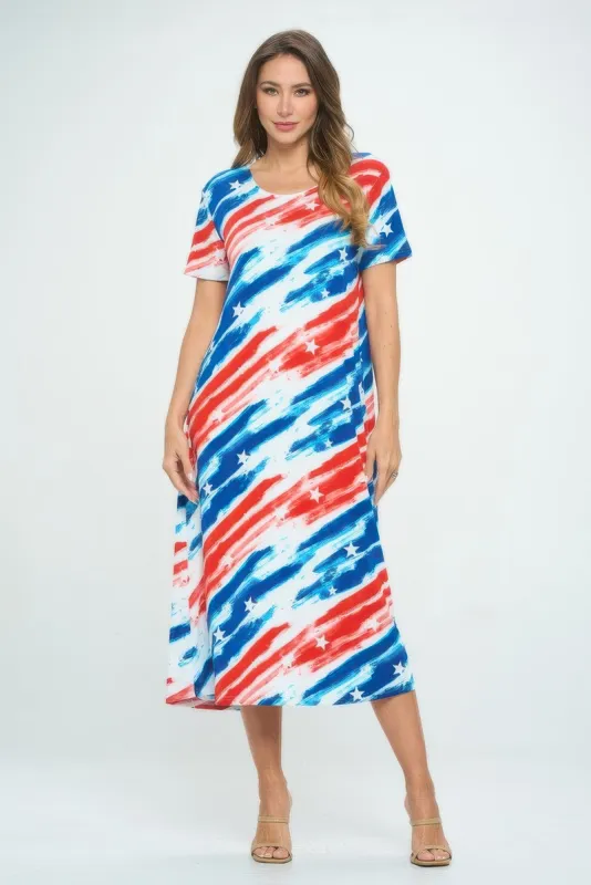Plus Size Short Sleeve Bns Long Dress sold by Gigi Laurent