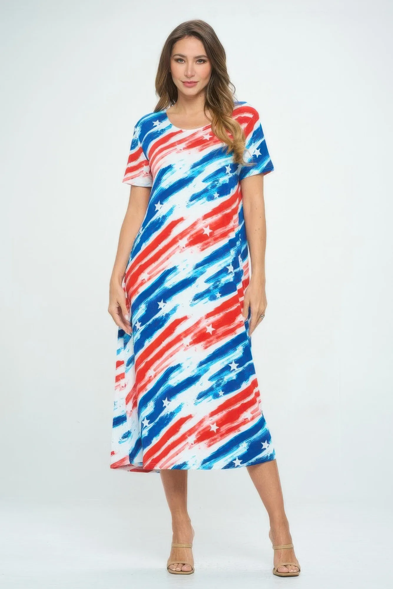 Plus Size Short Sleeve Bns Long Dress sold by Gigi Laurent