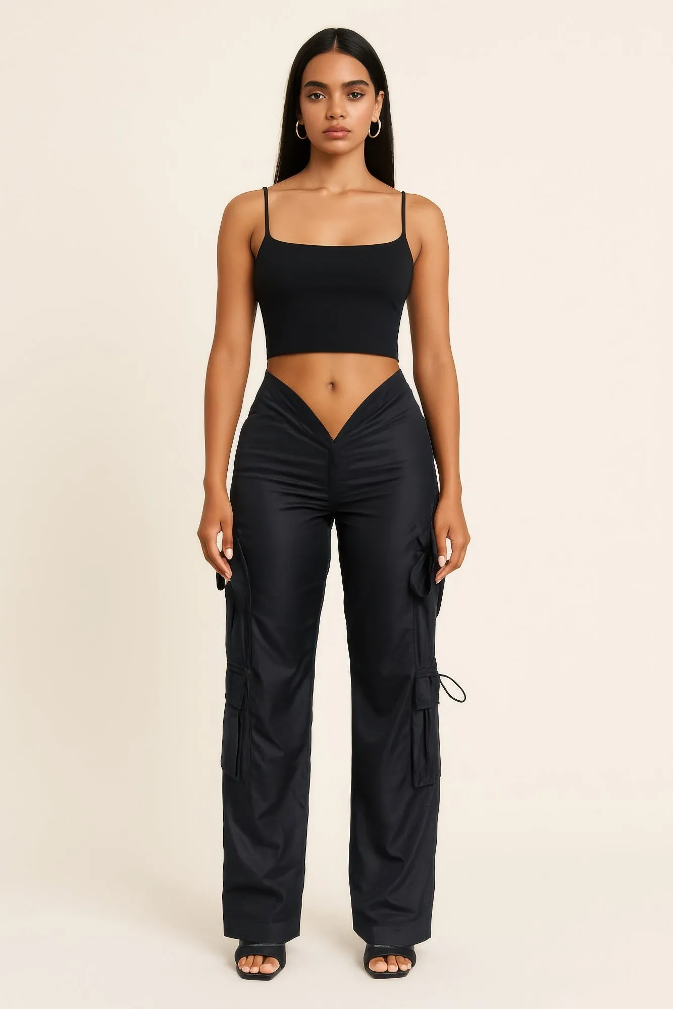 V Cut Cargo Pants sold by Gigi Laurent product image thumbnail 2