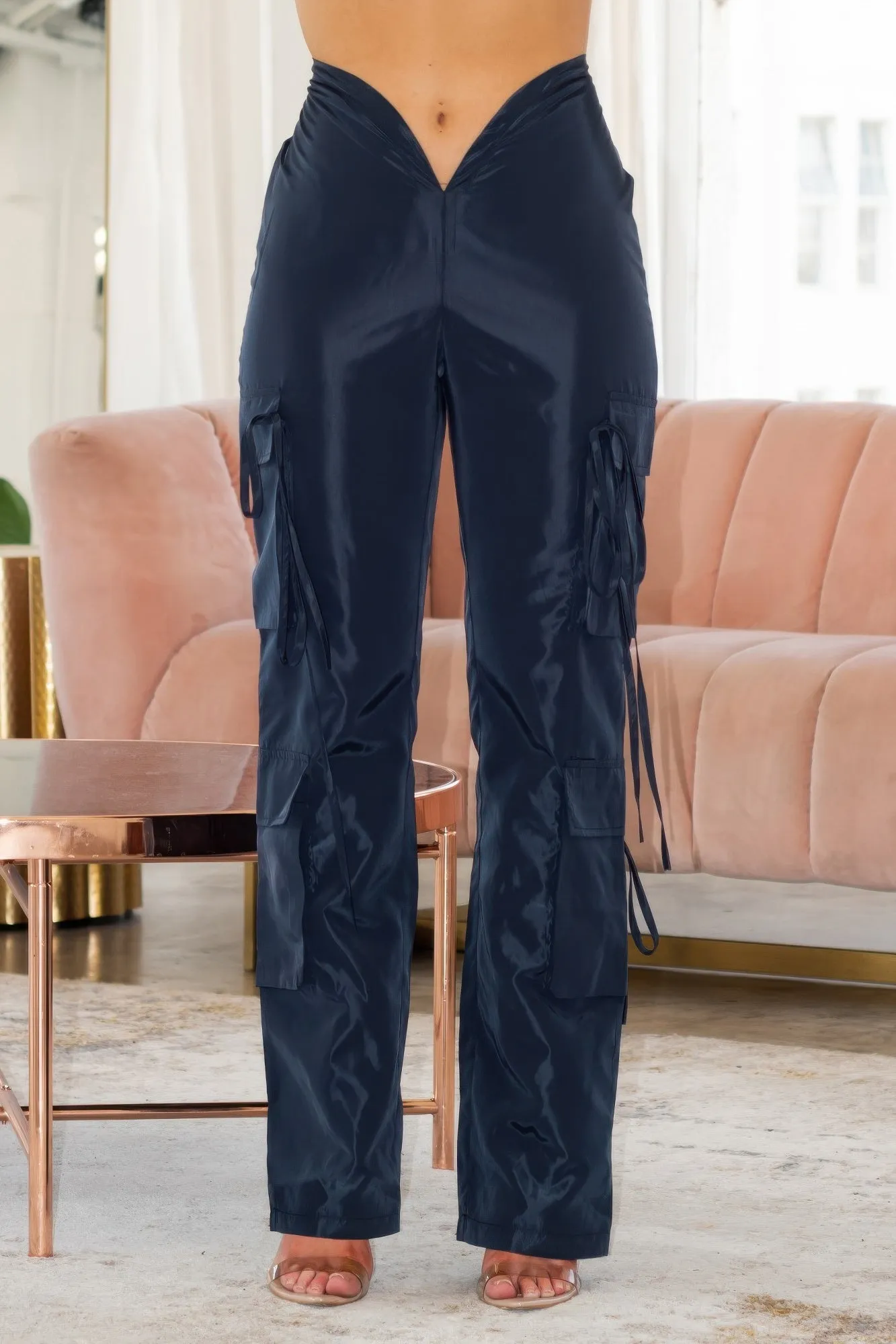 V Cut Cargo Pants sold by Gigi Laurent