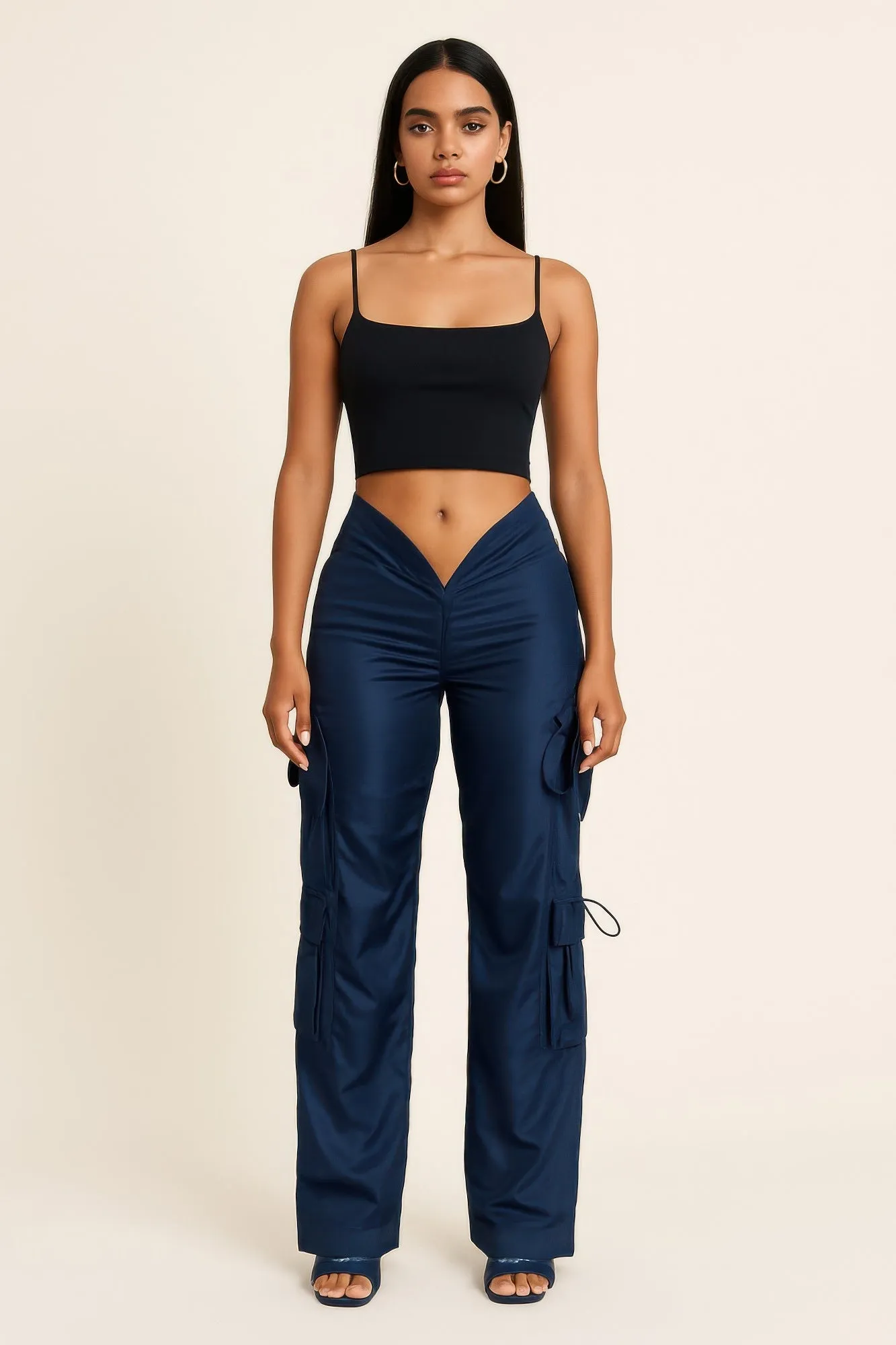 V Cut Cargo Pants sold by Gigi Laurent product image thumbnail 3