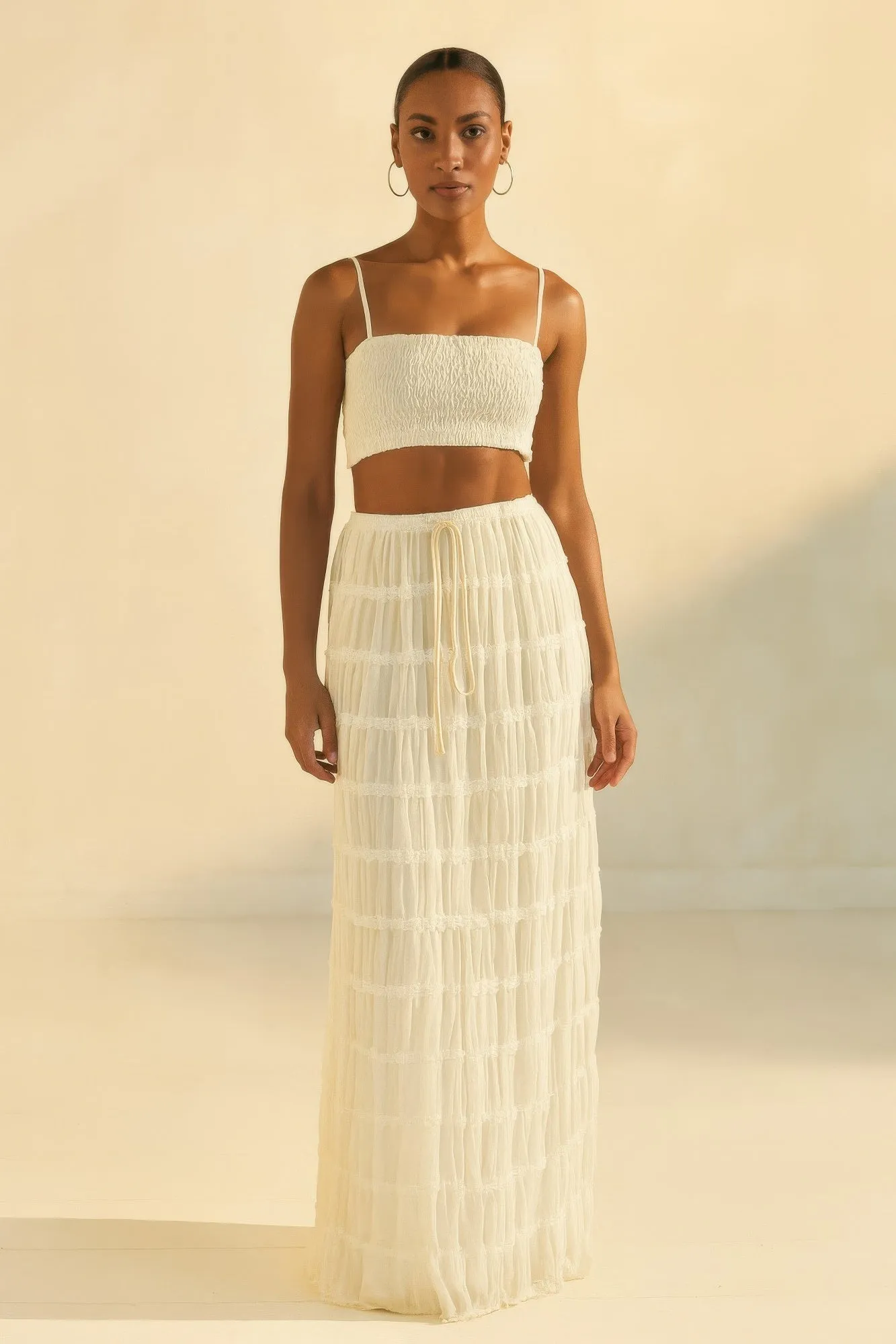 Sky Breeze Sheer Maxi Skirt sold by Gigi Laurent product image thumbnail 2