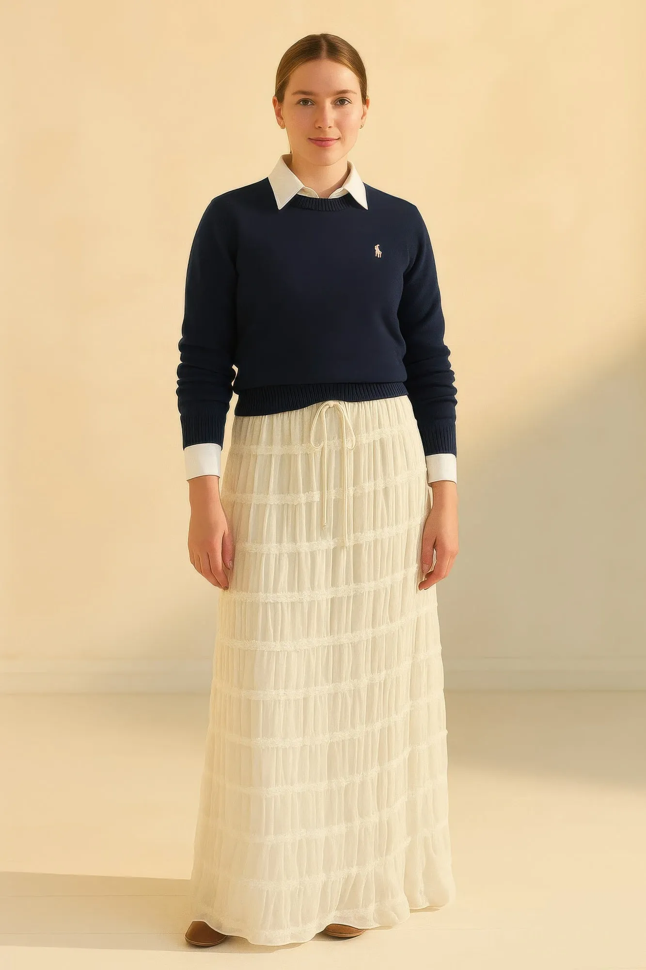 Sky Breeze Sheer Maxi Skirt sold by Gigi Laurent product image thumbnail 4