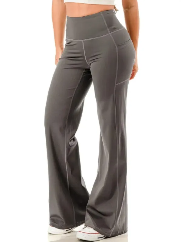 Wide Leg Flare Yoga Pants sold by Gigi Laurent
