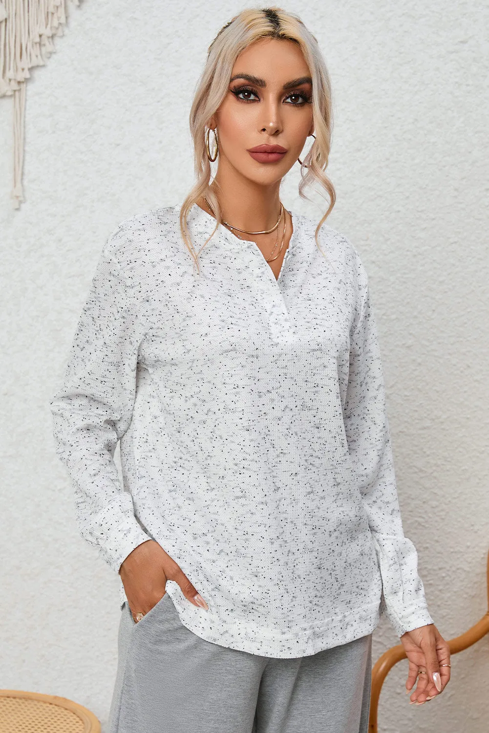 Buttoned Long Sleeve Top sold by Gigi Laurent