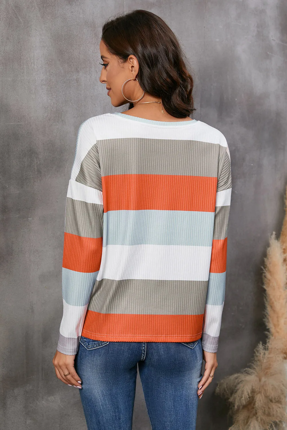 Wide Stripe Top with Pocket sold by Gigi Laurent product image thumbnail 2