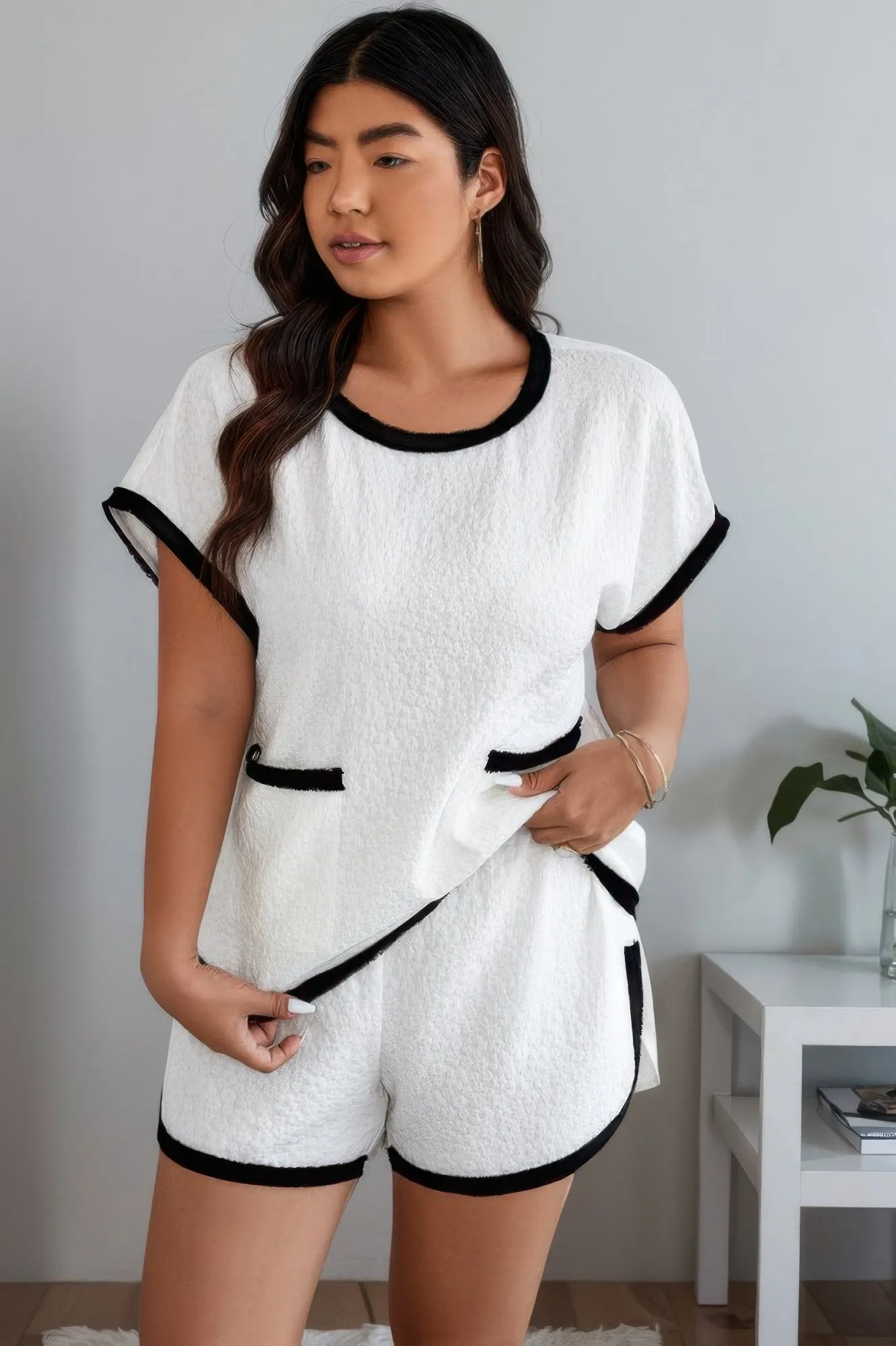 Plus Size Two Pieces Pocket Elastic Waist Sets sold by Gigi Laurent product image thumbnail 4