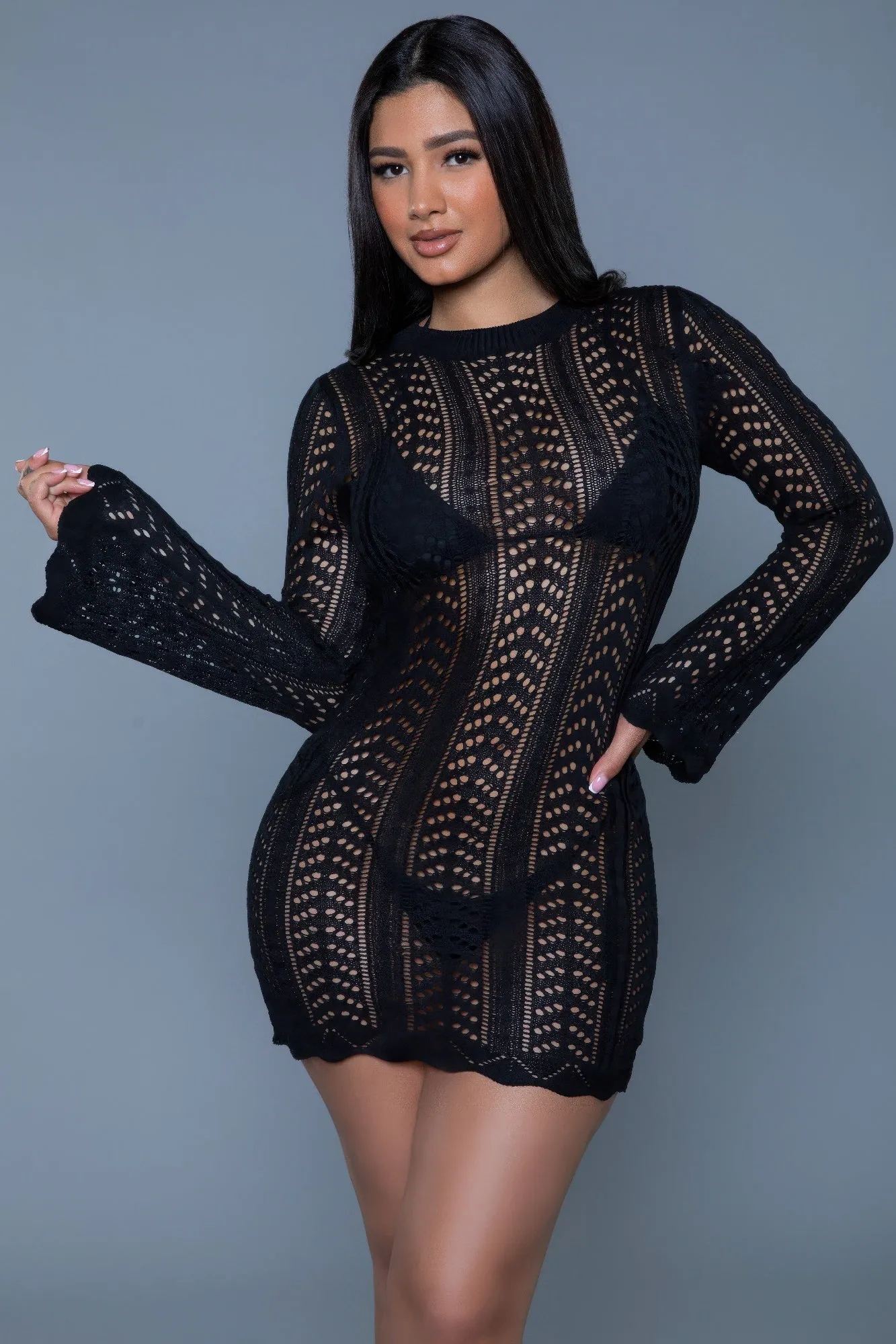 Kinsley Crochet Mini Dress sold by Gigi Laurent product image thumbnail 2
