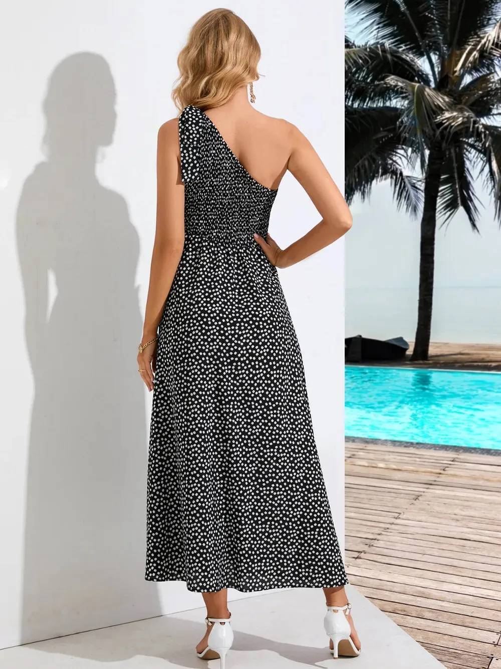 Printed Single Shoulder Midi Dress sold by Gigi Laurent product image thumbnail 2