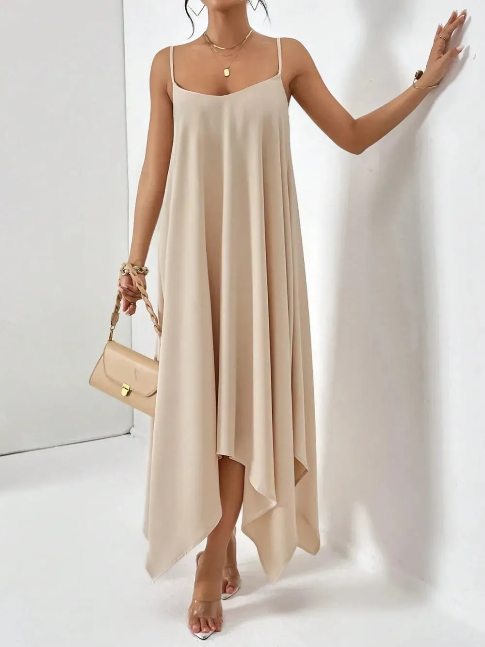 Scoop Neck Midi Cami Dress sold by Gigi Laurent product image thumbnail 5