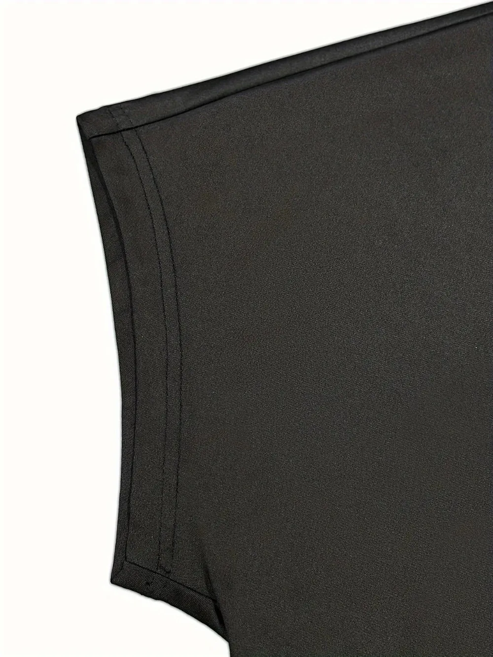 Round Neck Short Sleeve Midi Dress sold by Gigi Laurent product image thumbnail 4