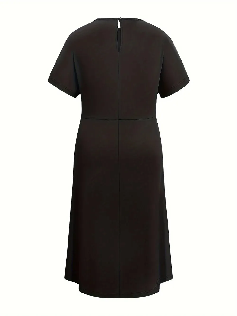 Round Neck Short Sleeve Midi Dress sold by Gigi Laurent product image thumbnail 2