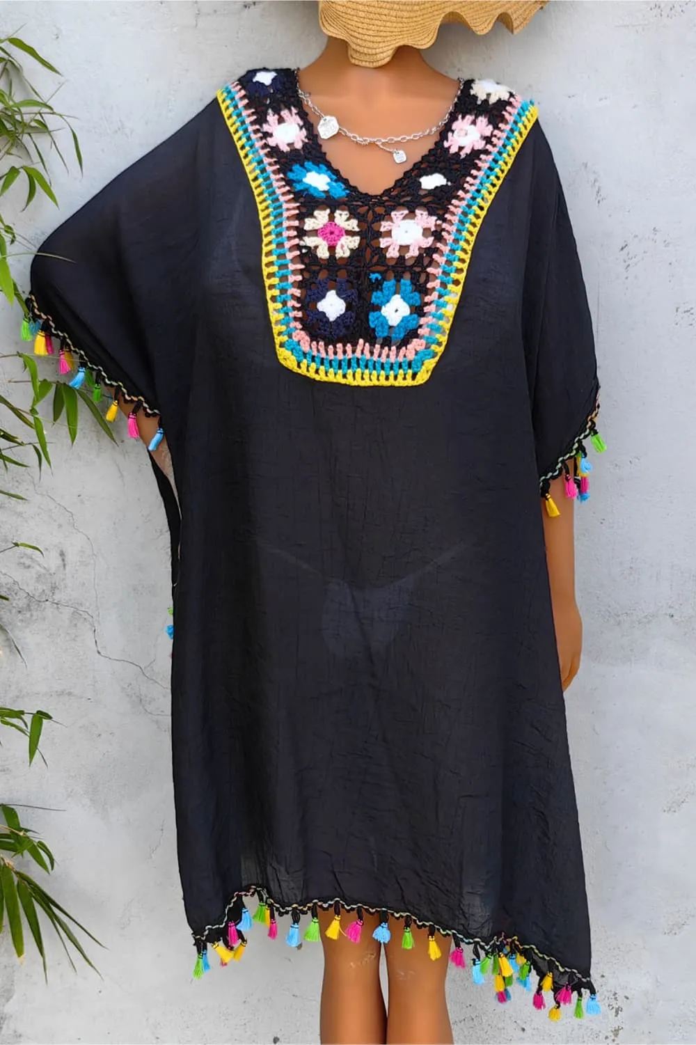 Tassel Detail Embroidery Dress sold by Gigi Laurent product image thumbnail 4