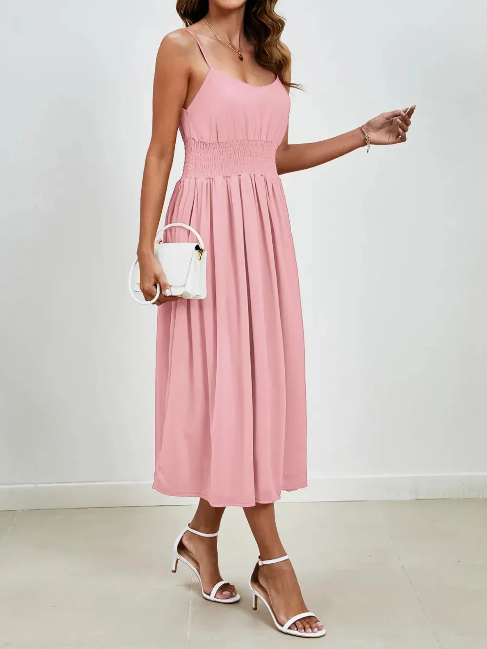 Scoop Neck Midi Cami Dress sold by Gigi Laurent product image thumbnail 5