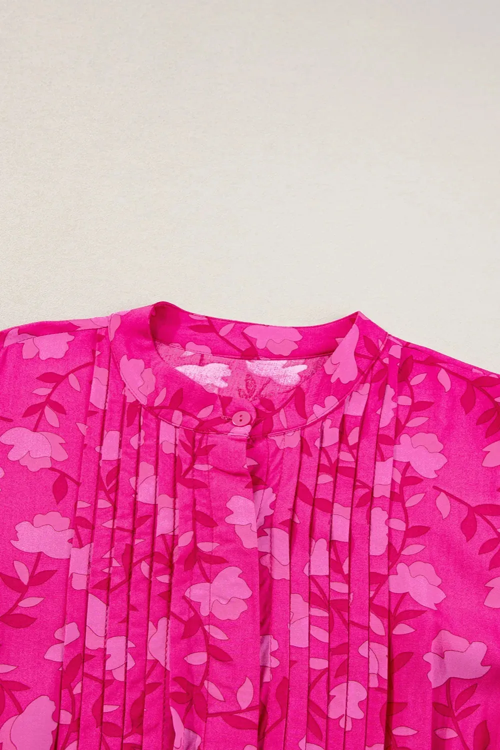 Drawstring Printed Short Sleeve Midi Dress sold by Gigi Laurent product image thumbnail 3