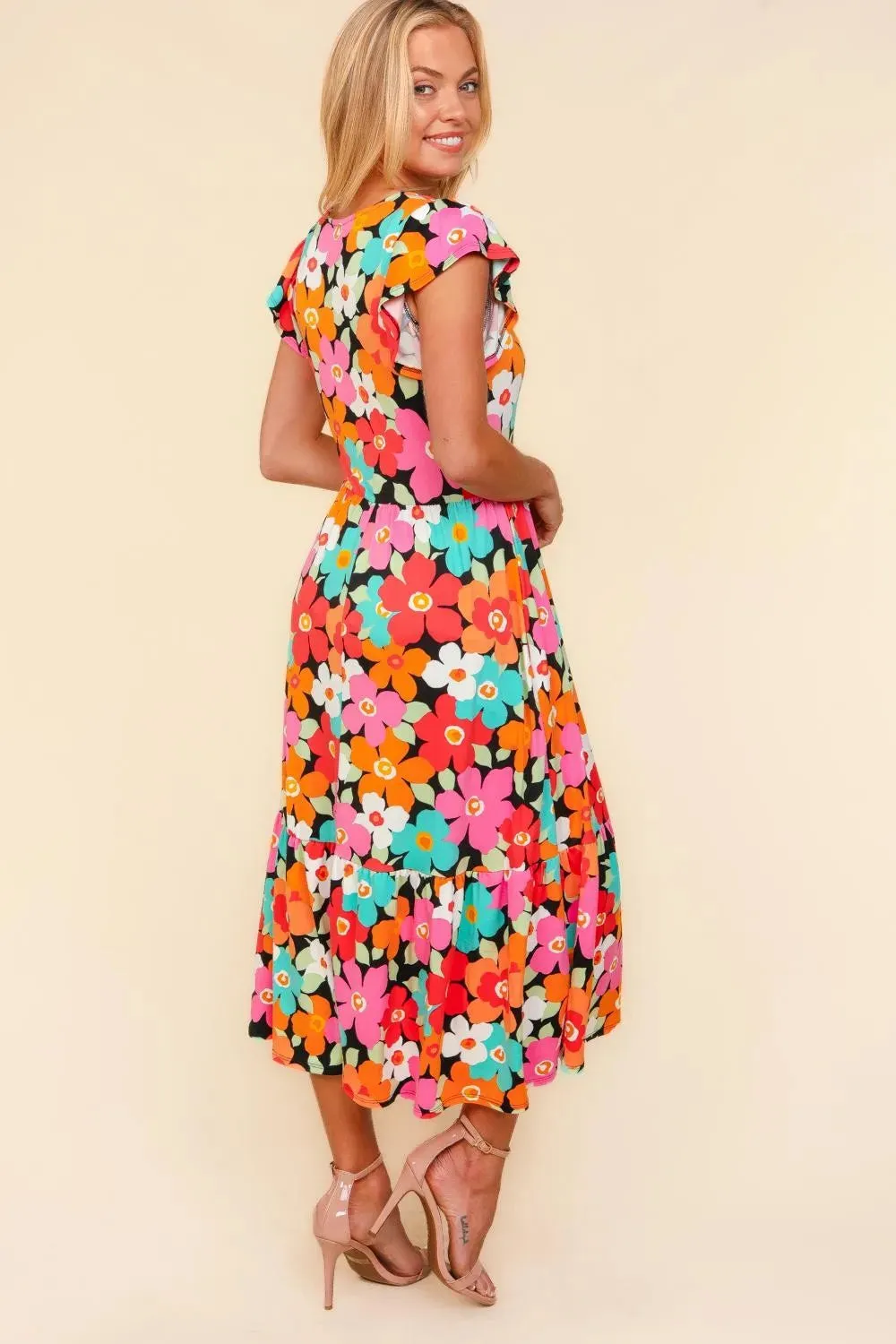 Haptics Floral Midi Dress with Side Pockets sold by Gigi Laurent product image thumbnail 2