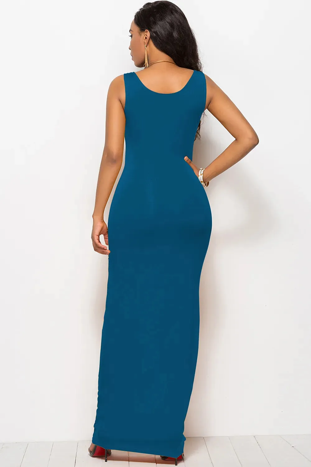 Scoop Neck Wide Strap Maxi Dress sold by Gigi Laurent product image thumbnail 2