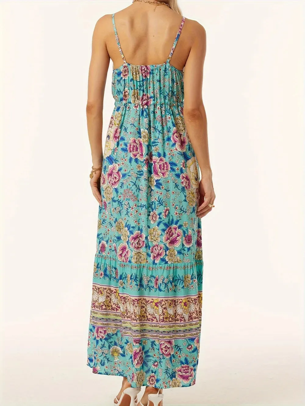 Printed Scoop Neck Midi Cami Dress sold by Gigi Laurent product image thumbnail 3