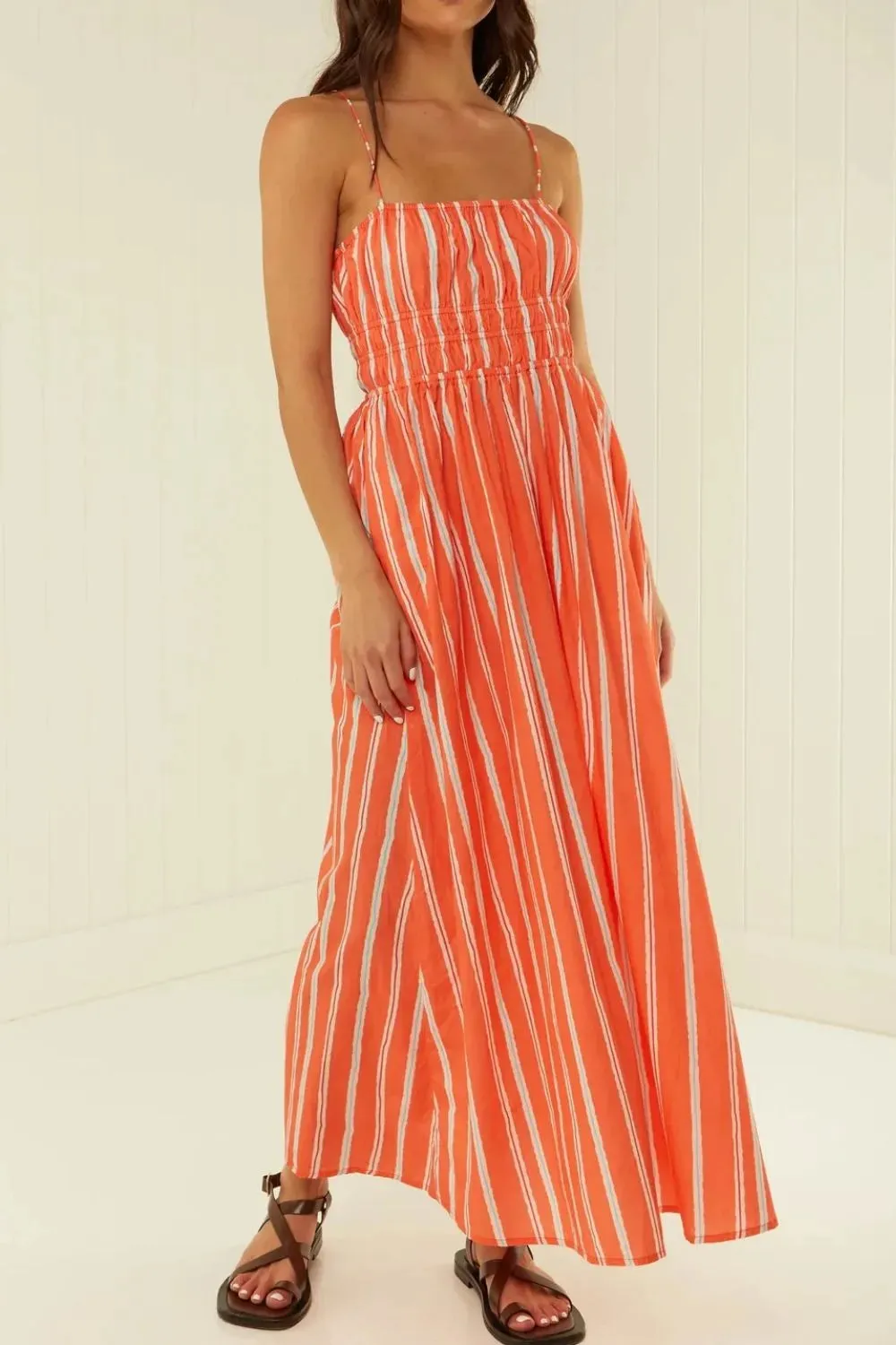 Striped Square Neck Cami Dress sold by Gigi Laurent product image thumbnail 4