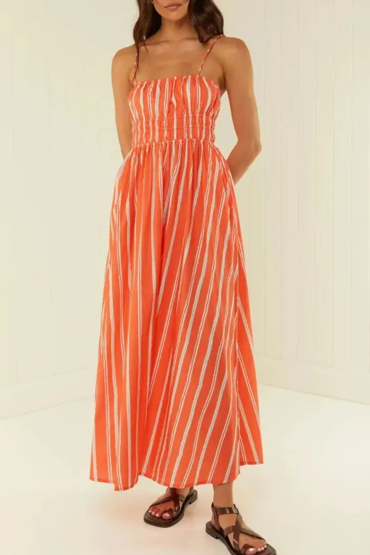 Striped Square Neck Cami Dress sold by Gigi Laurent