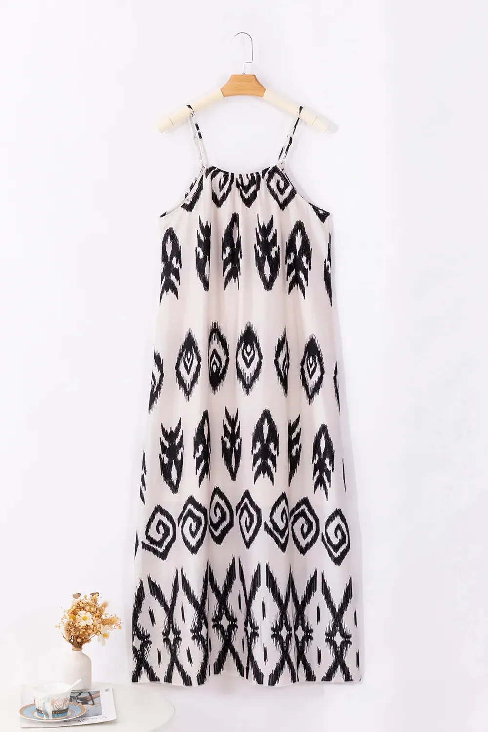 Full Size Printed Spaghetti Strap Cami Dress sold by Gigi Laurent product image thumbnail 4