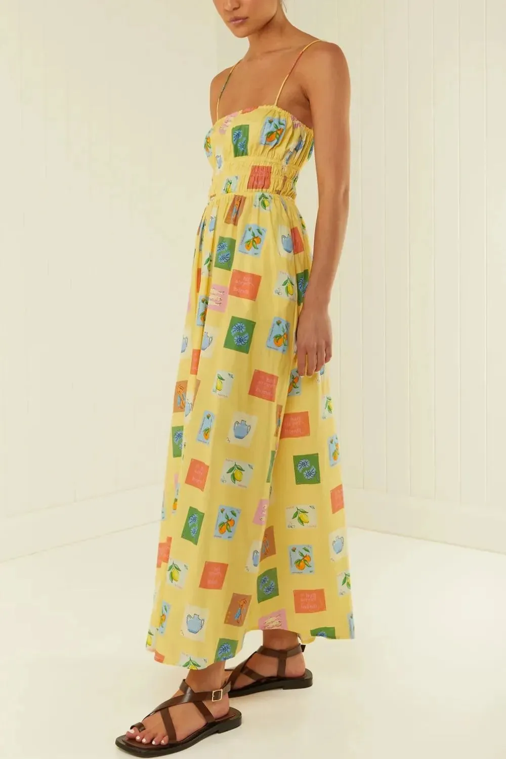 Printed Square Neck Maxi Cami Dress sold by Gigi Laurent product image thumbnail 3