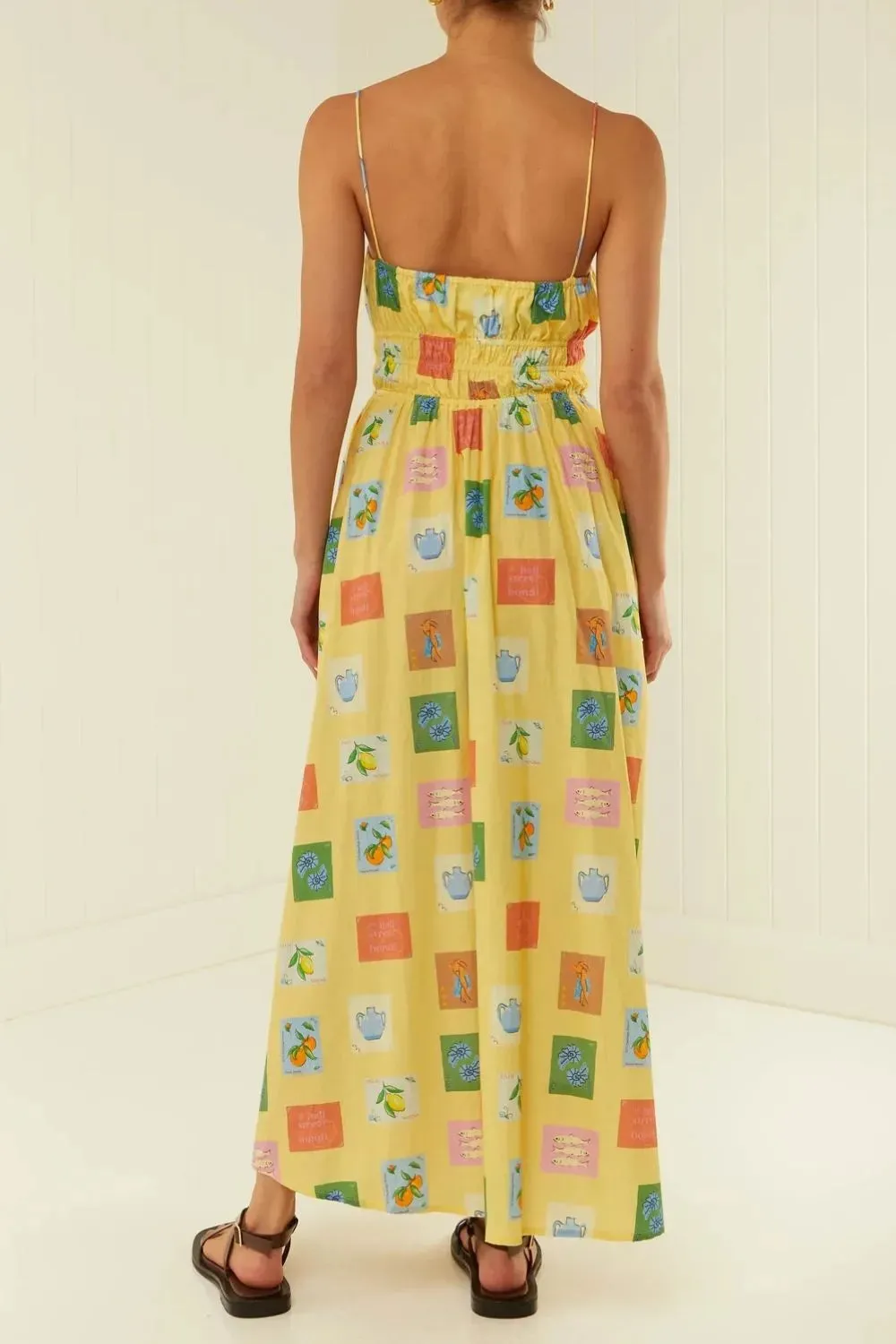 Printed Square Neck Maxi Cami Dress sold by Gigi Laurent product image thumbnail 2