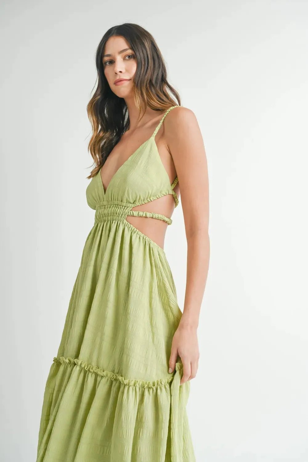 MABLE Cutout Waist Backless Maxi Dress sold by Gigi Laurent product image thumbnail 5