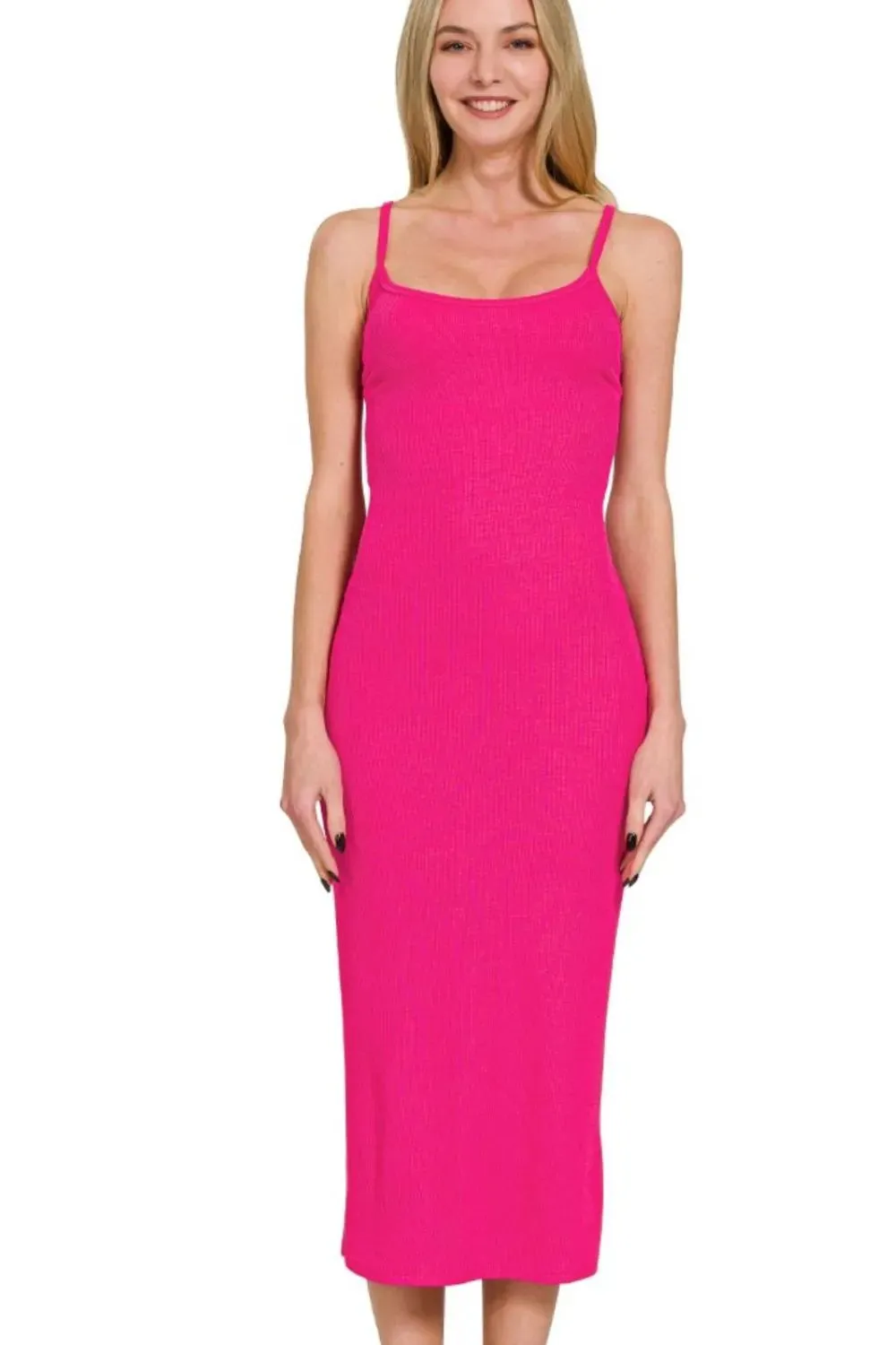 Zenana Ribbed Bodycon Midi Dress sold by Gigi Laurent product image thumbnail 2