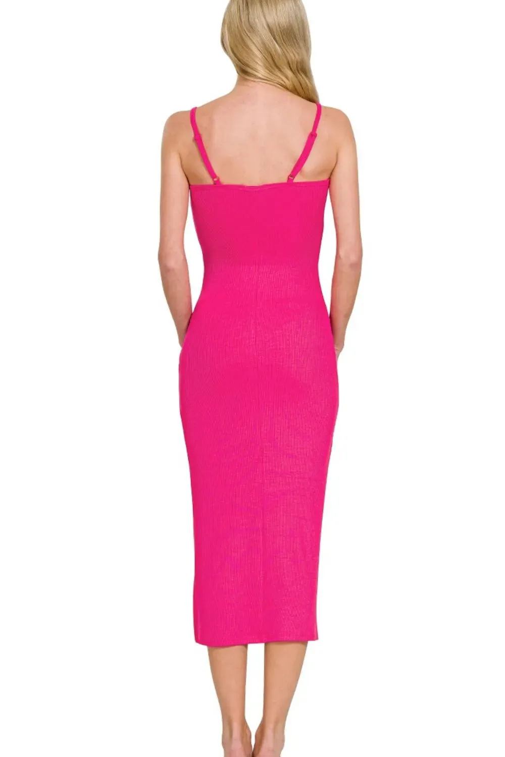 Zenana Ribbed Bodycon Midi Dress sold by Gigi Laurent product image thumbnail 4