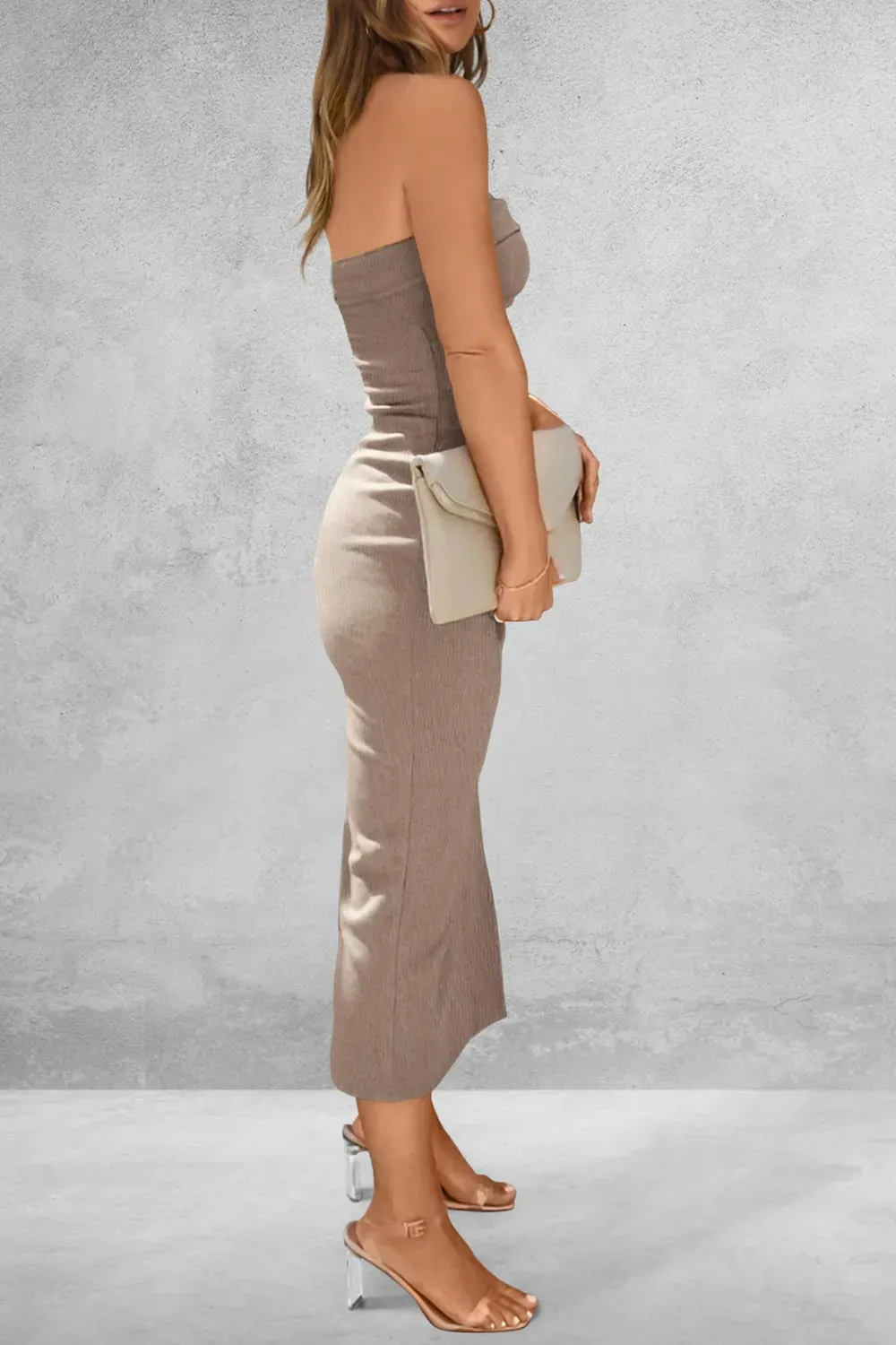 Slit Tube Midi Dress sold by Gigi Laurent product image thumbnail 2