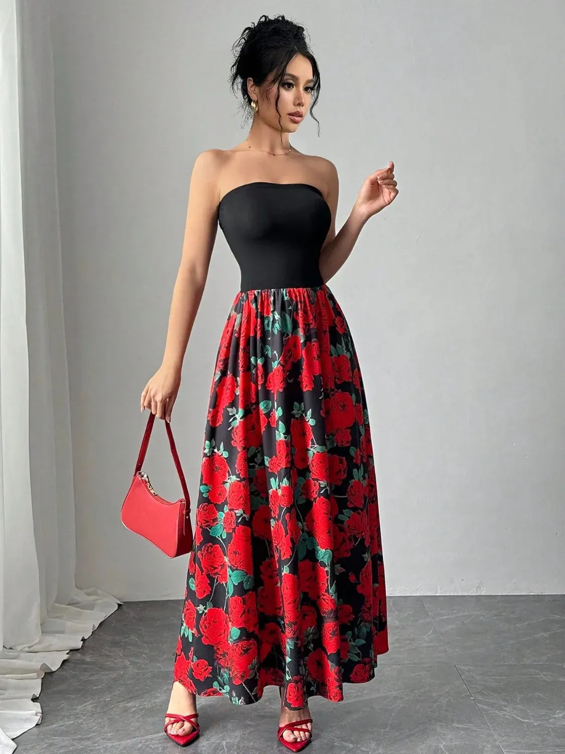 Floral Tube Maxi Dress sold by Gigi Laurent product image thumbnail 2