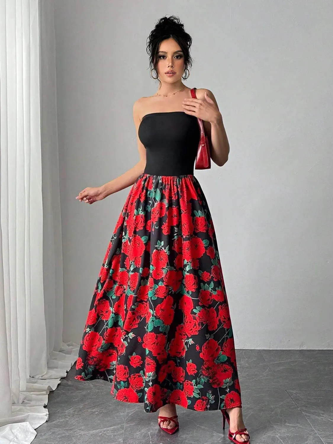 Floral Tube Maxi Dress sold by Gigi Laurent product image thumbnail 4