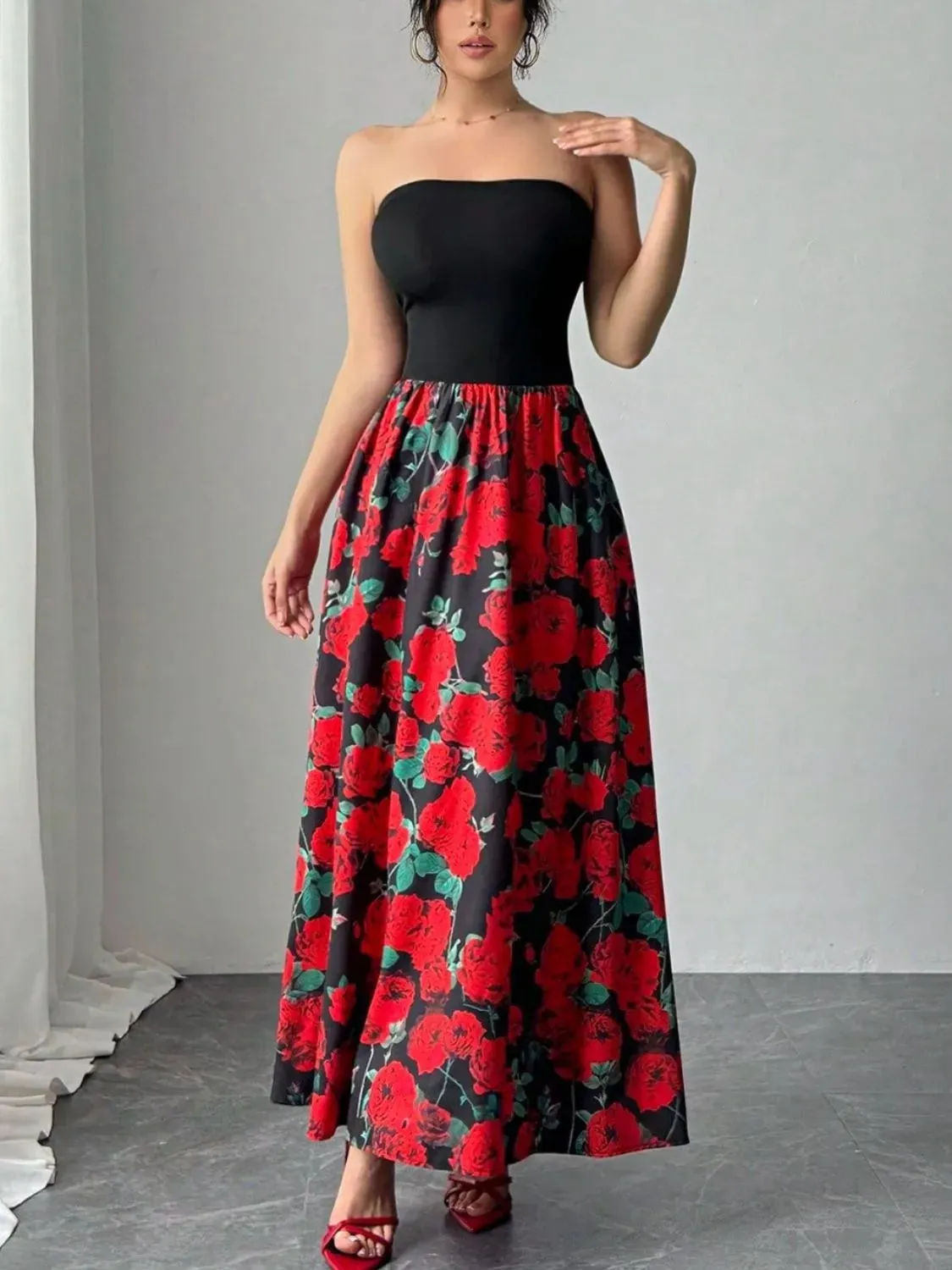 Floral Tube Maxi Dress sold by Gigi Laurent