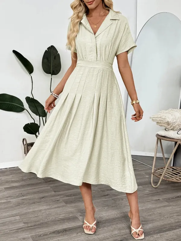 Short Sleeve Midi Dress with Pockets sold by Gigi Laurent