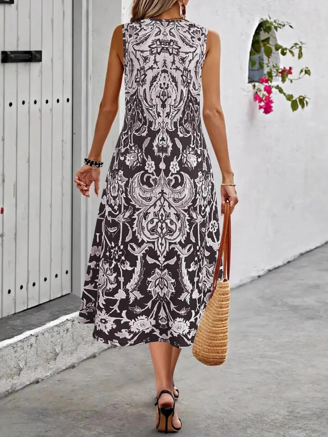 Printed Sleeveless Midi Dress sold by Gigi Laurent product image thumbnail 2
