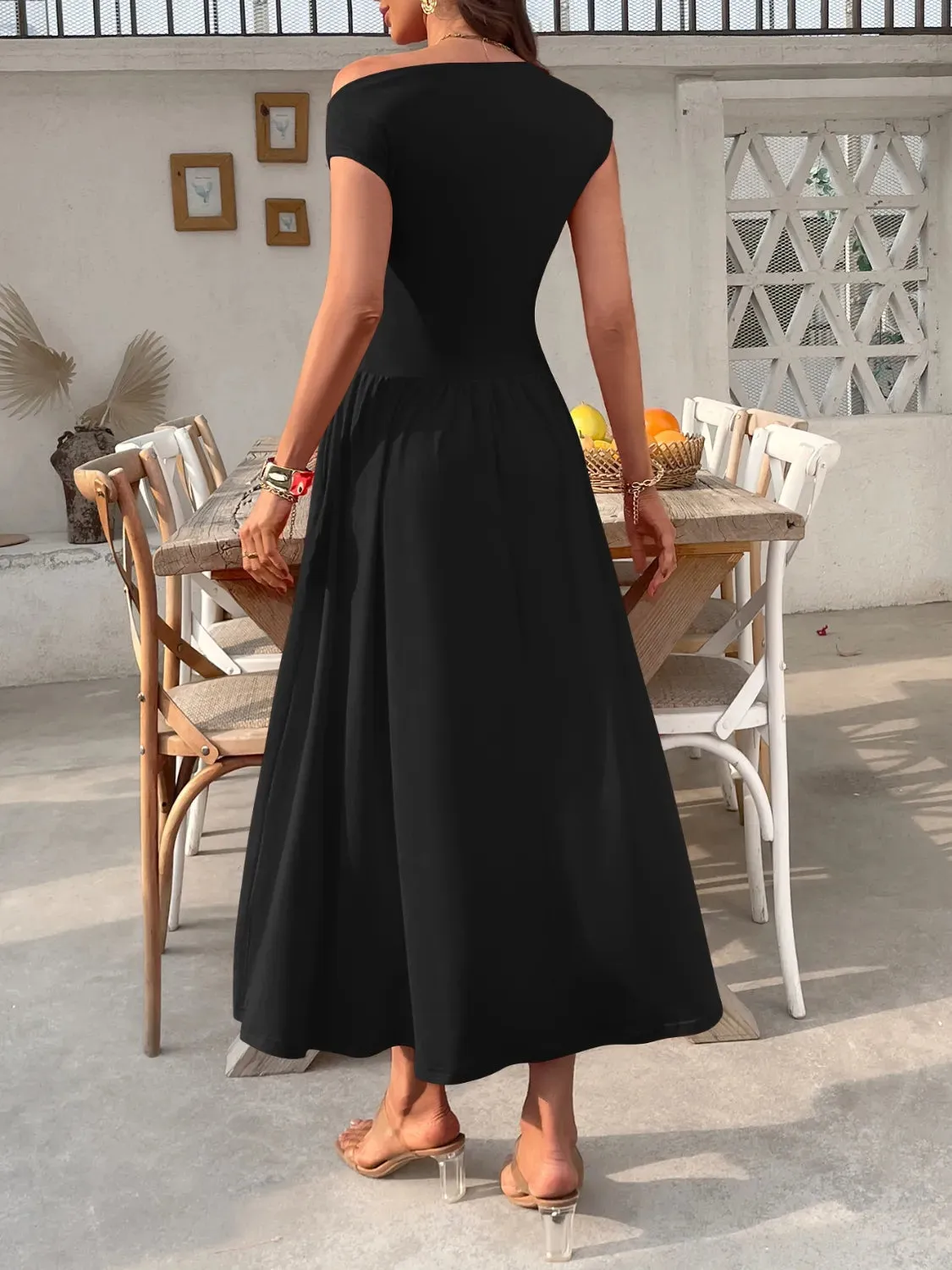 Single Shoulder Dress with Pockets sold by Gigi Laurent product image thumbnail 5