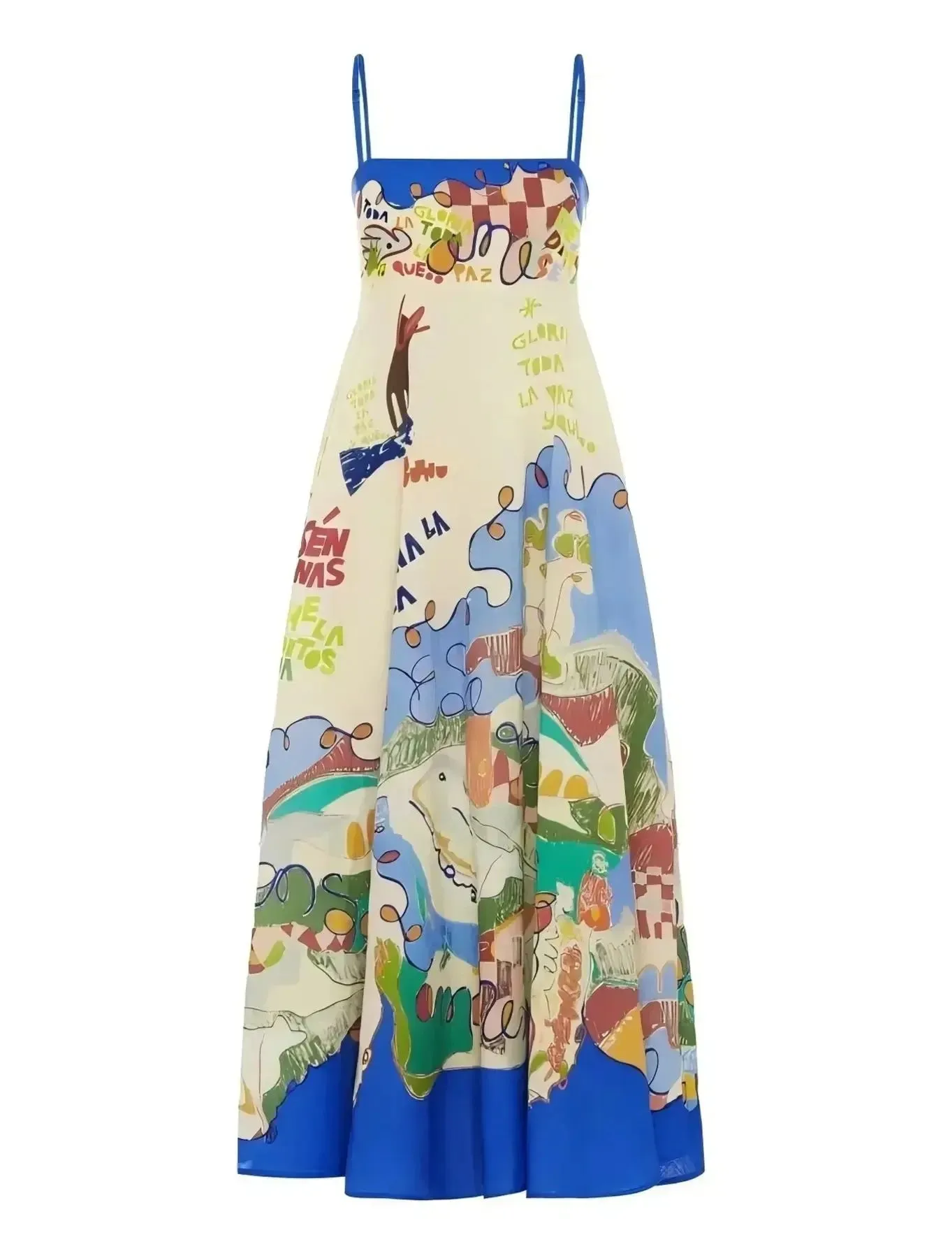 Printed Square Neck Cami Dress sold by Gigi Laurent product image thumbnail 4