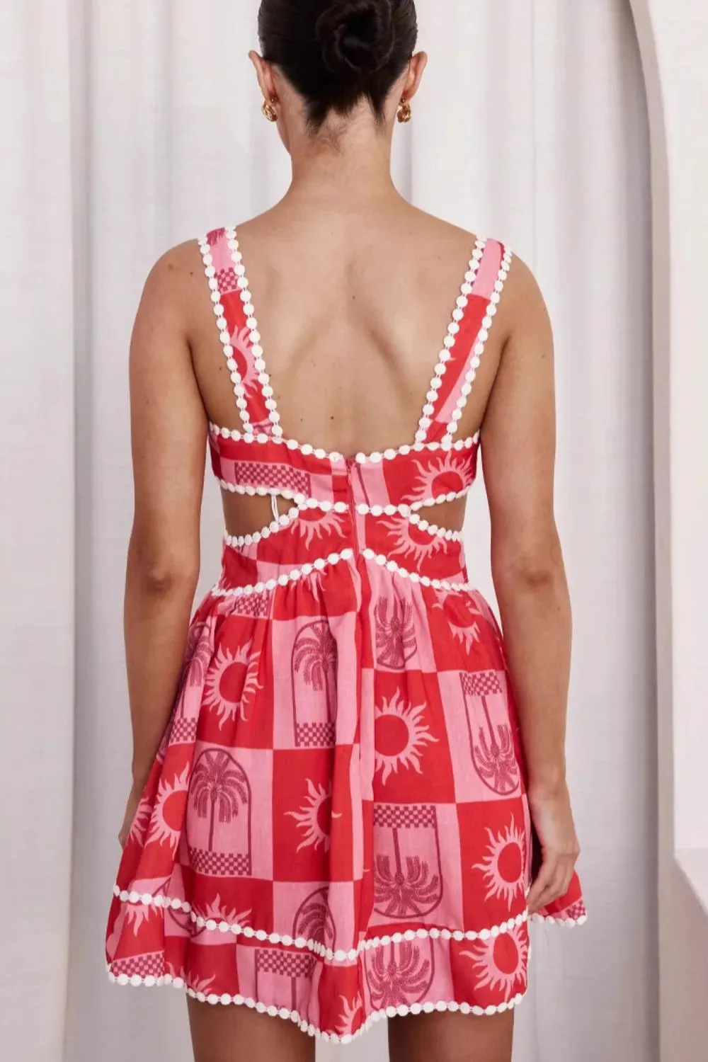 Cutout Printed Mini Dress sold by Gigi Laurent product image thumbnail 2