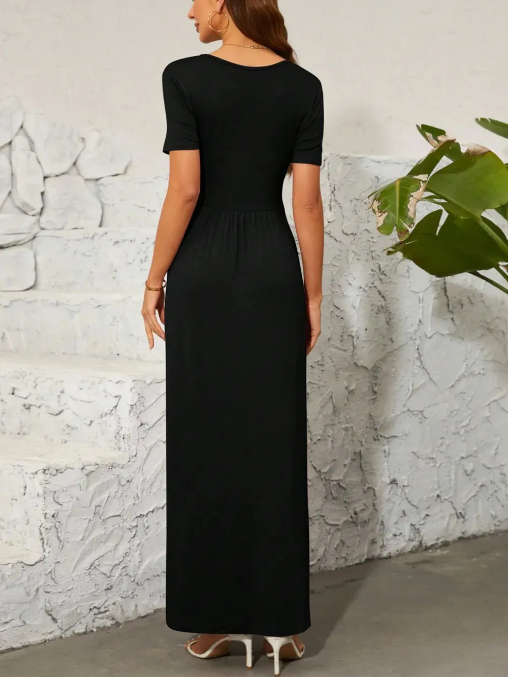 Surplice Short Sleeve Maxi Dress sold by Gigi Laurent product image thumbnail 2