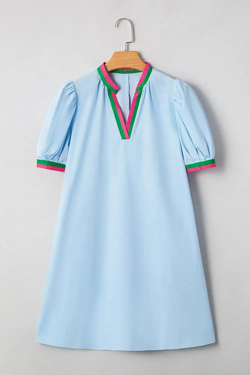 Notched Puff Sleeve Swing Dress sold by Gigi Laurent product image thumbnail 5