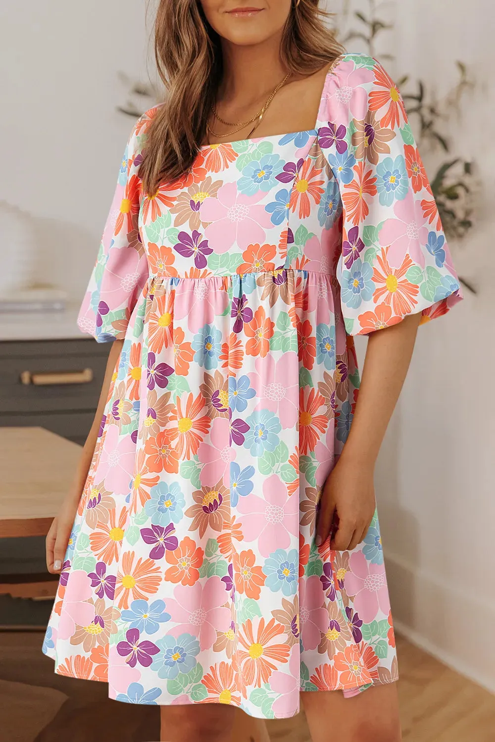 Printed Half Sleeve Mini Dress sold by Gigi Laurent product image thumbnail 2