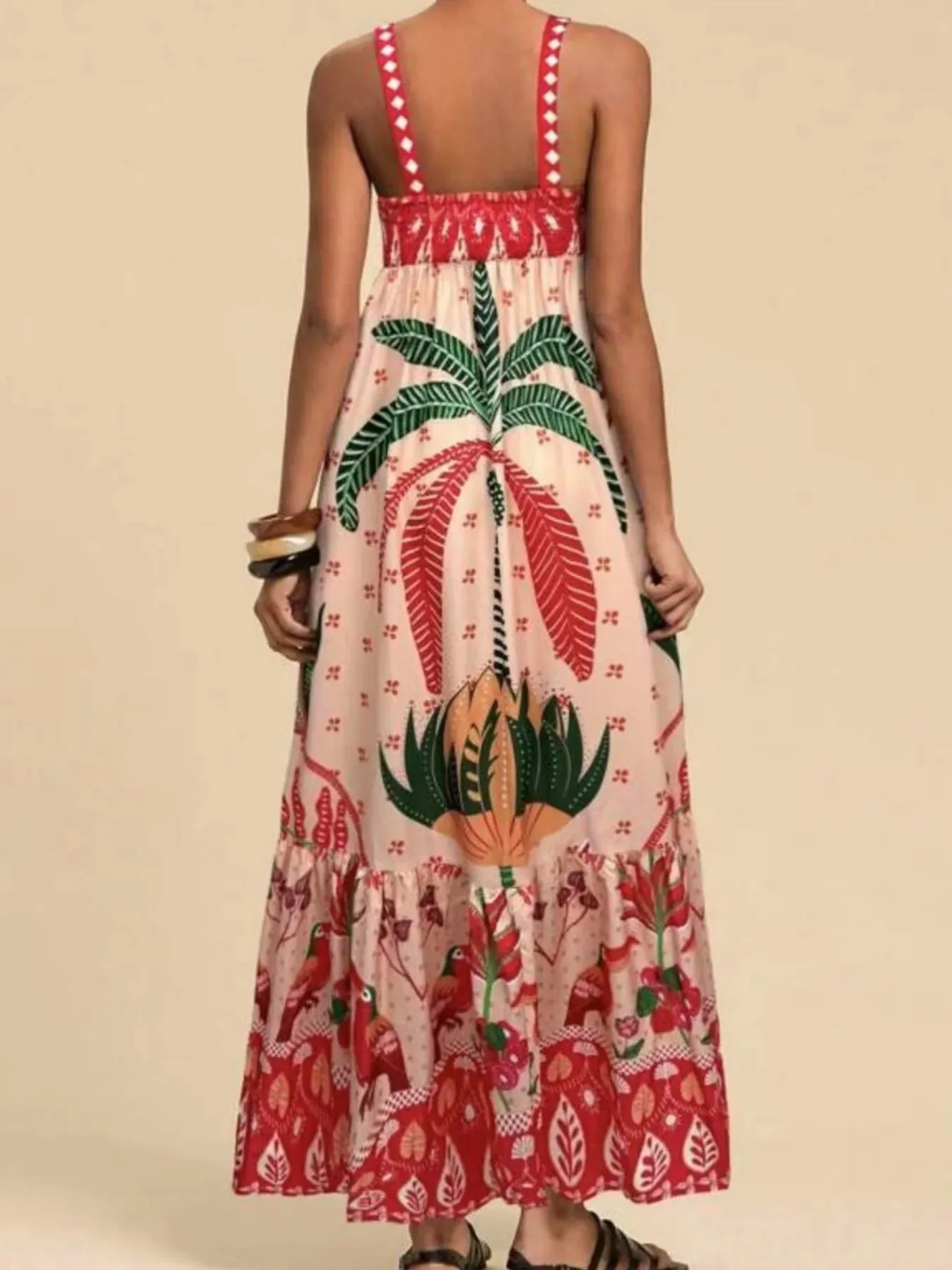 Tropical Print Maxi Cami Dress sold by Gigi Laurent product image thumbnail 5
