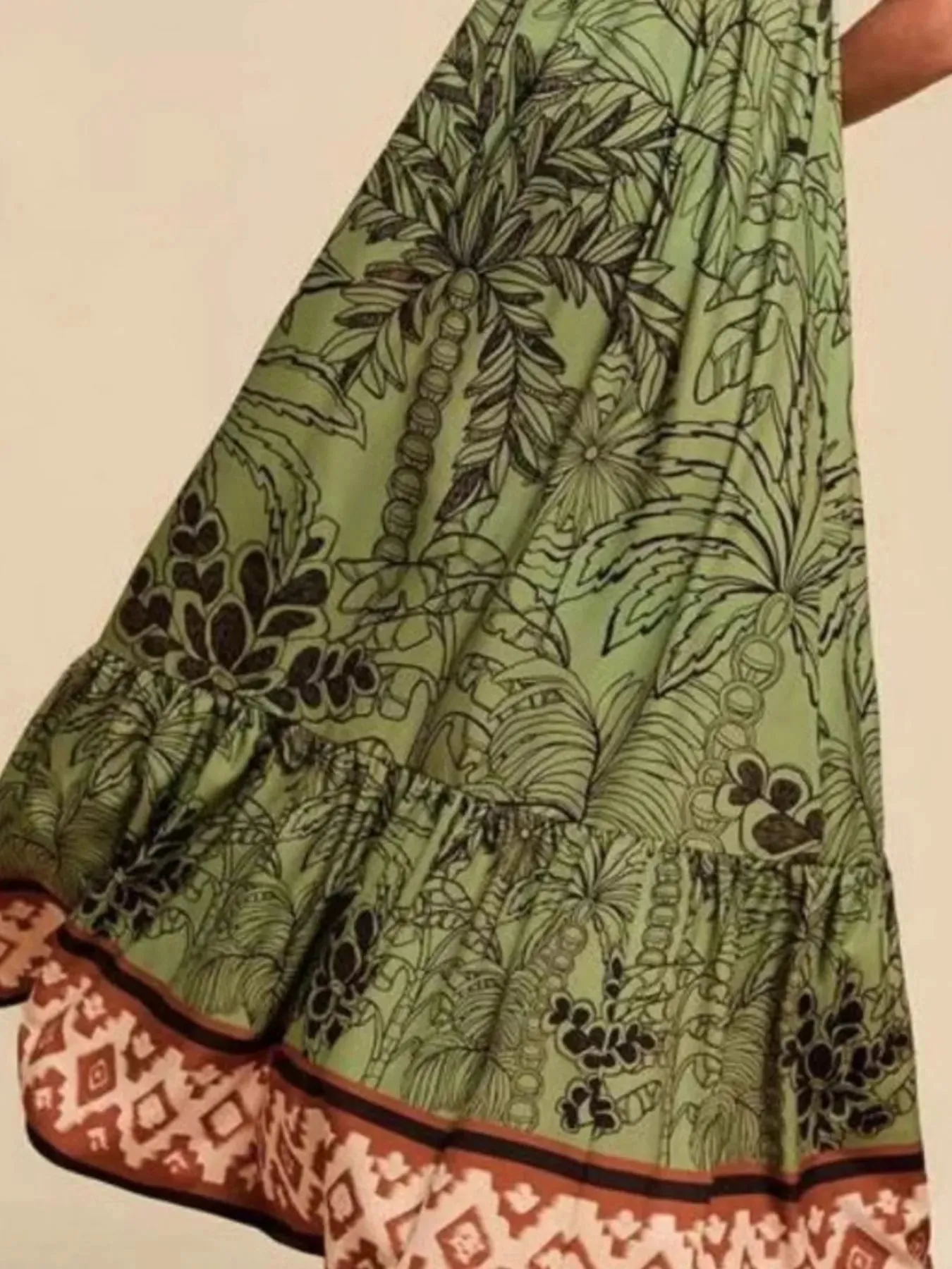 Tropical Print Maxi Cami Dress sold by Gigi Laurent product image thumbnail 3