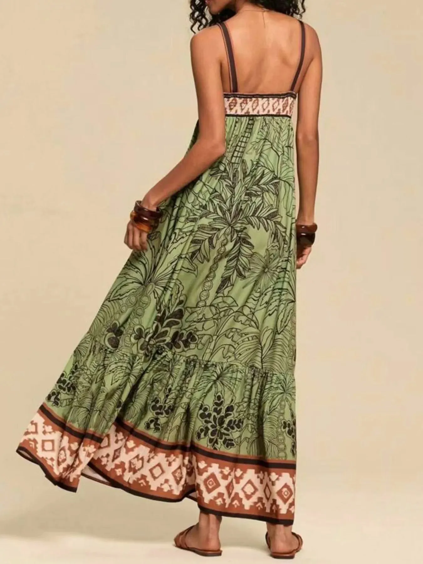 Tropical Print Maxi Cami Dress sold by Gigi Laurent product image thumbnail 2
