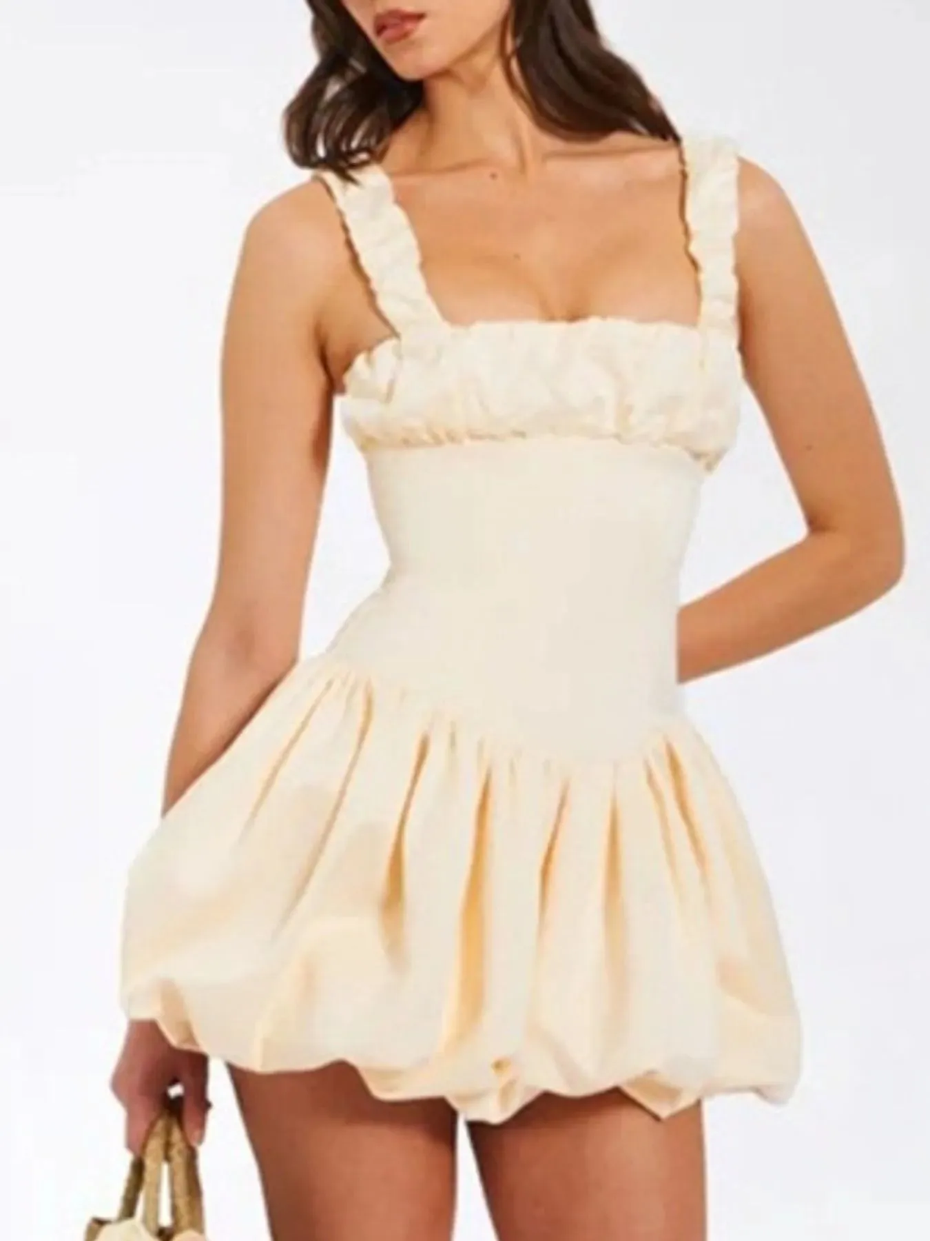 Bubble Hem Mini Dress sold by Gigi Laurent product image thumbnail 3