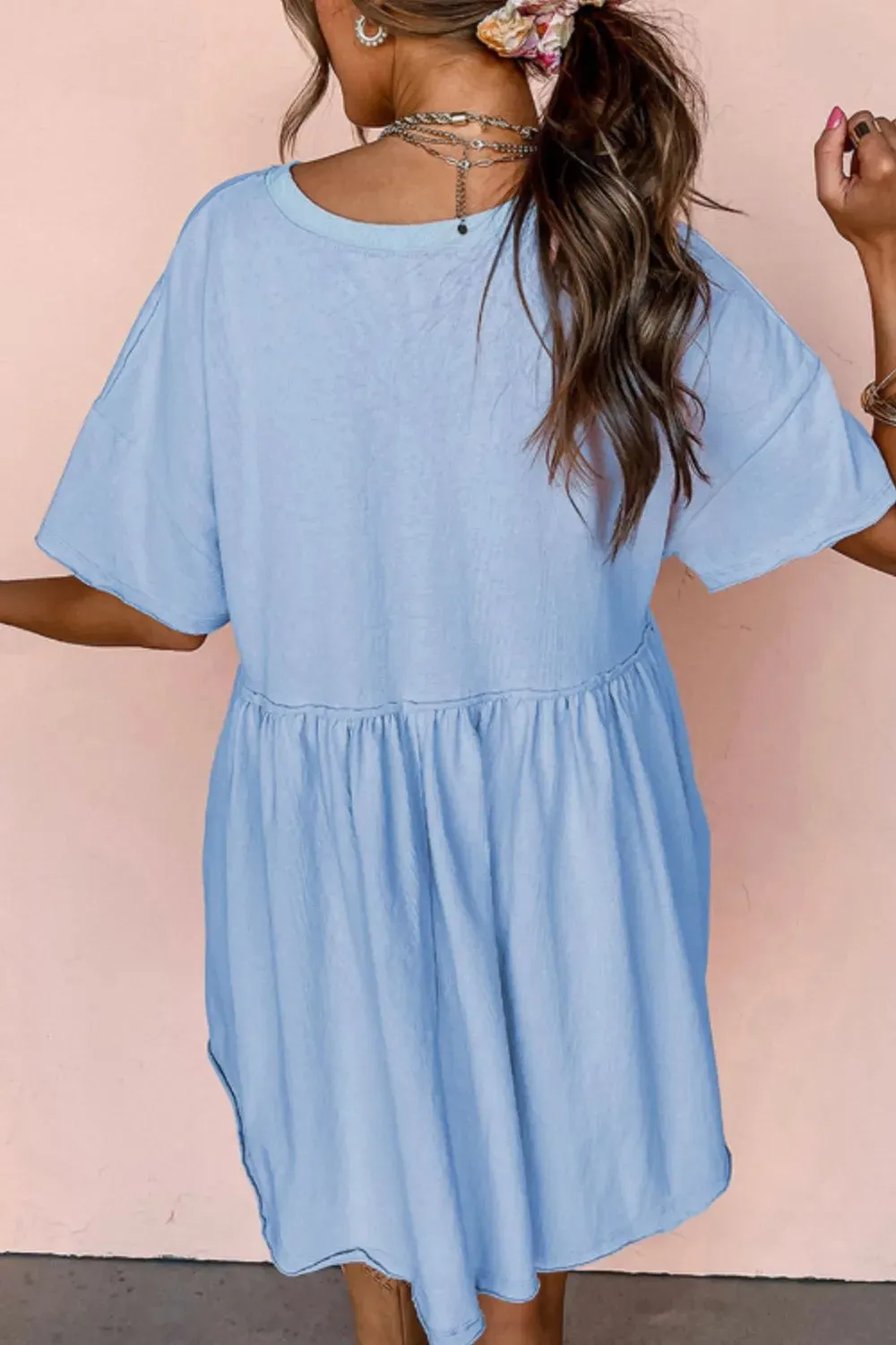 American Flag Bow Print Casual Dress sold by Gigi Laurent product image thumbnail 2