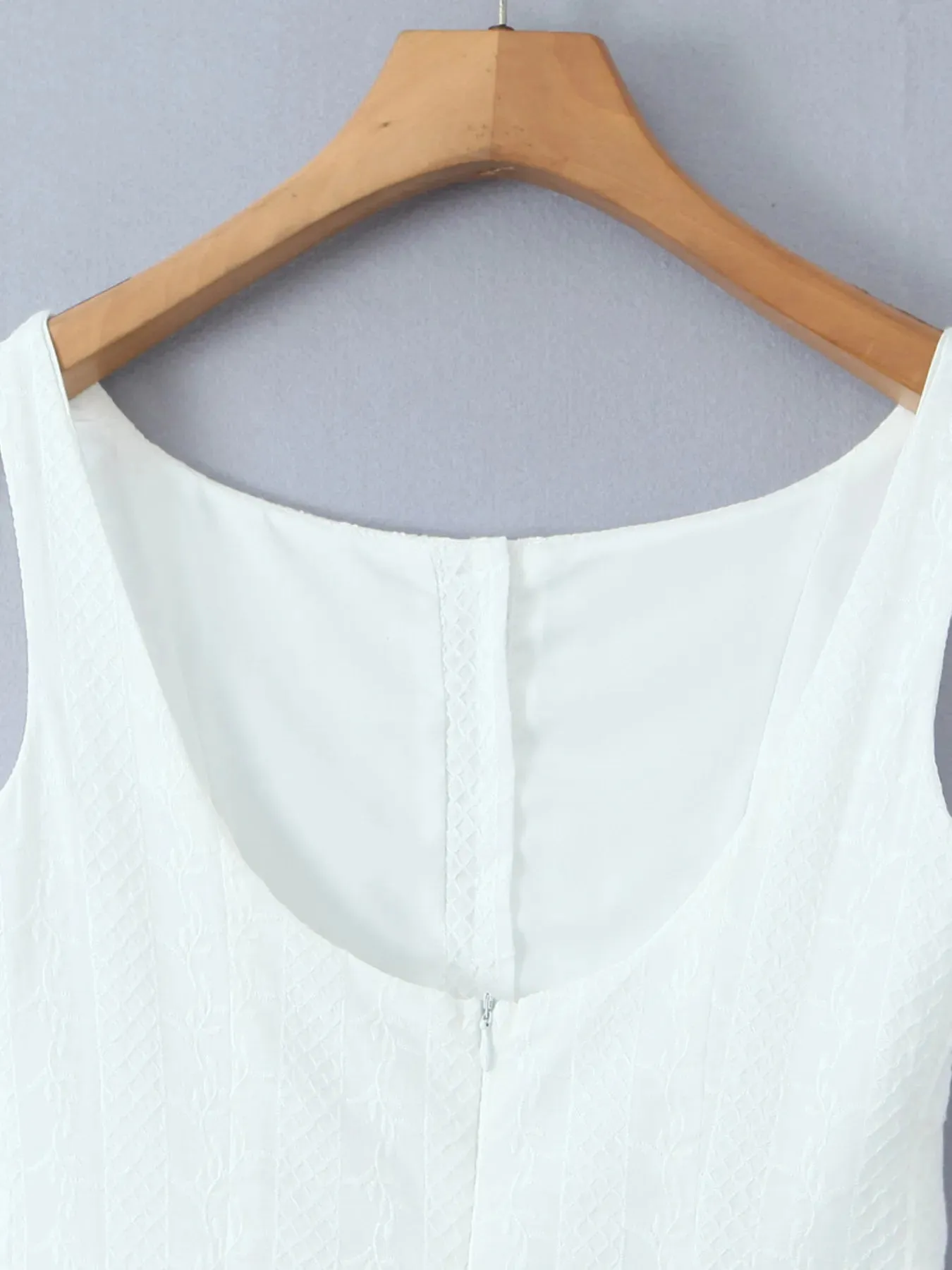 Lace Detail Sleeveless Mini Dress sold by Gigi Laurent product image thumbnail 4