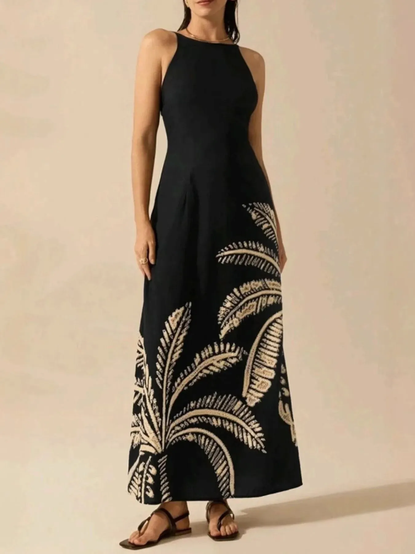 Printed Sleeveless Maxi Dress sold by Gigi Laurent