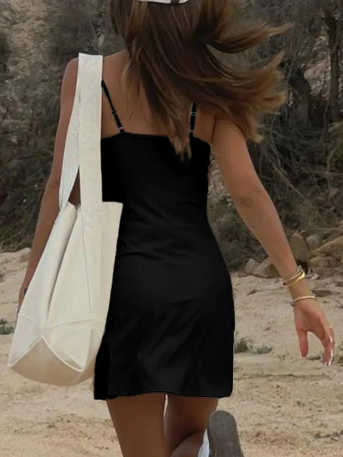 Casual Spaghetti Strap Mini Dress sold by Gigi Laurent product image thumbnail 3